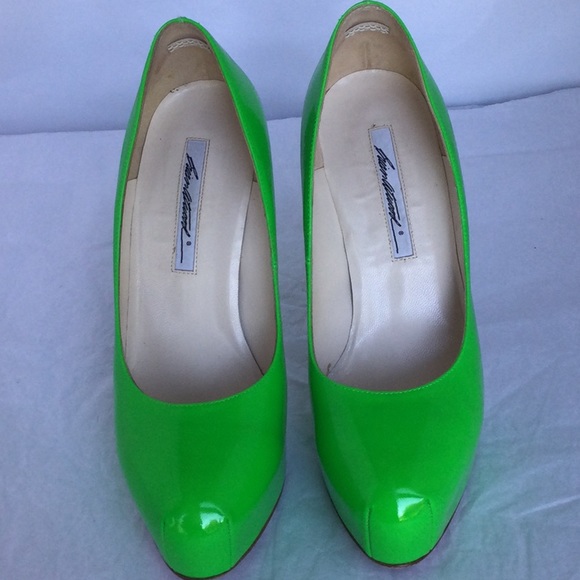 Brian Atwood Maniac Apple Green Platform Pump 8 - Picture 4 of 8